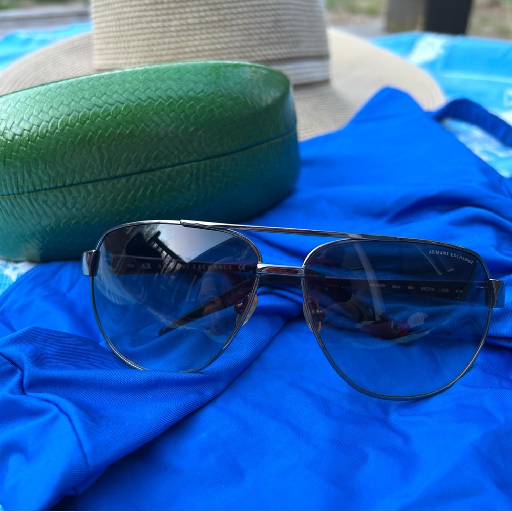 Armani Exchange Aviator Sunglasses - Picture 2 of 9
